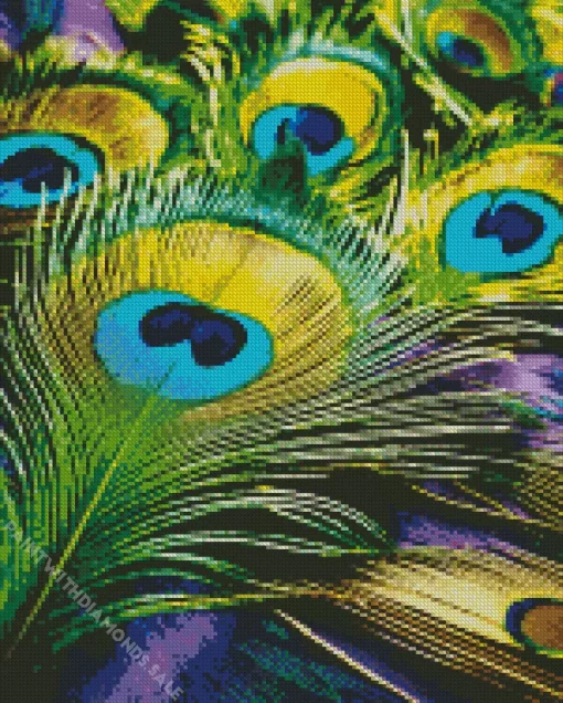 Peacock Feathers Diamond Painting