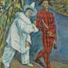 Pierrot And Harlequin by Paul Cezanne Diamond Painting