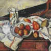 Still Life with Sugar Bowl Jug and Plate of Fruit Diamond Painting