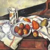 Still Life with Sugar Bowl Jug and Plate of Fruit Diamond Painting