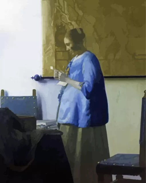 Woman Reading A Letter Diamond Paintings