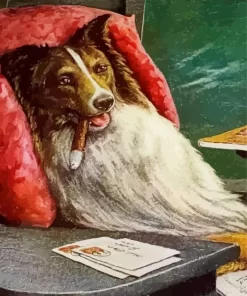 A bachelors Dog By Cassius Diamond Painting