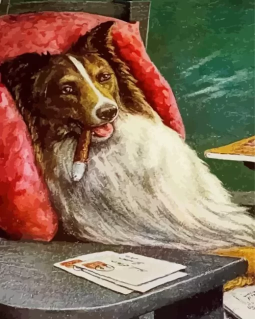 A bachelors Dog By Cassius Diamond Painting