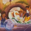 Aang And Katara family Diamond Painting