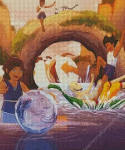 Aang And Katara family Diamond Painting