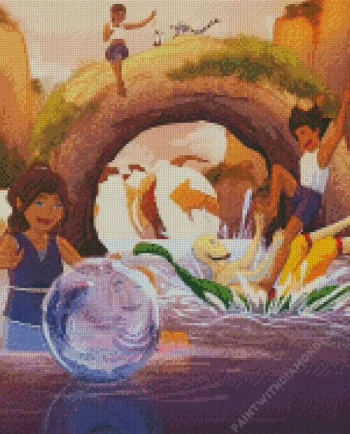 Aang And Katara family Diamond Painting