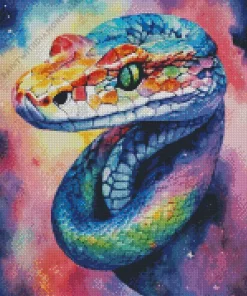 Abstract Pit Viper Diamond Painting