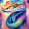 Abstract Pit Viper Diamond Painting