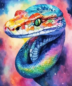 Abstract Pit Viper Diamond Painting