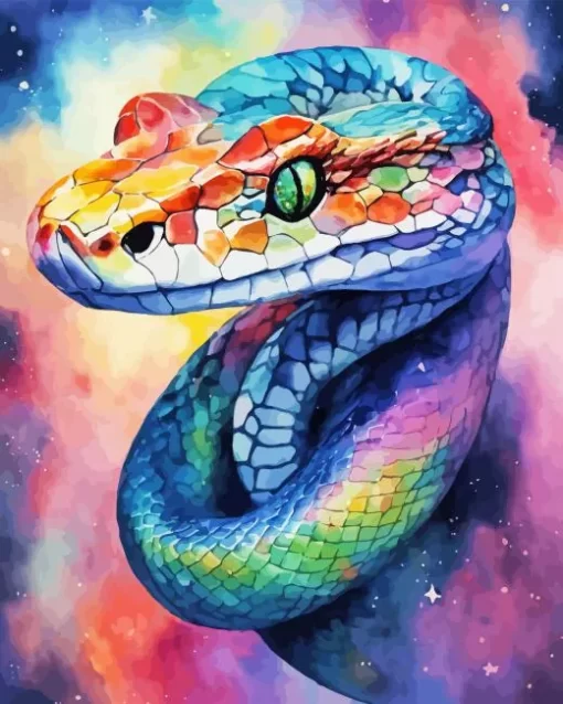 Abstract Pit Viper Diamond Painting