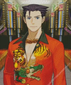 Ace Attorney Tiger Diamond Painting