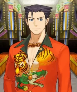 Ace Attorney Tiger Diamond Painting