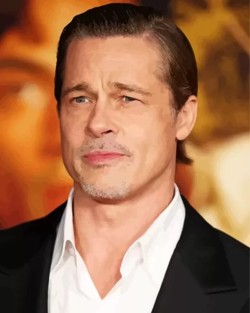 Actor Brad Pitt Diamond Painting