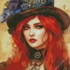 Aesthetic Female Steampunk Diamond Painting