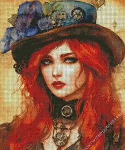 Aesthetic Female Steampunk Diamond Painting