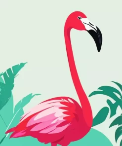 Aesthetic Flamingo Bird Art Diamond Painting