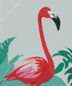 Aesthetic Flamingo Bird Art Diamond Painting