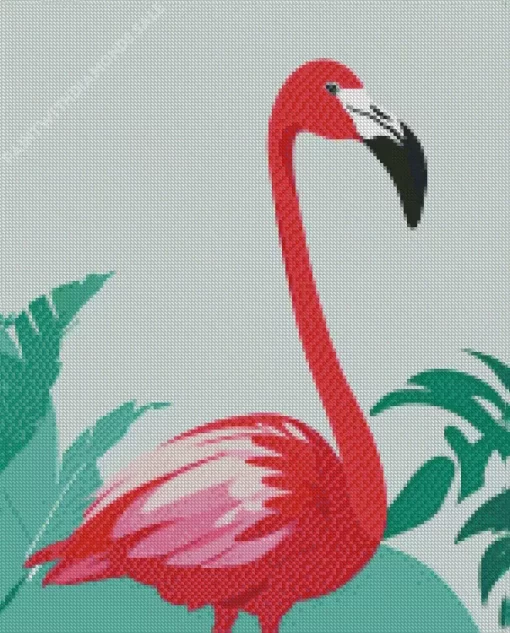 Aesthetic Flamingo Bird Art Diamond Painting