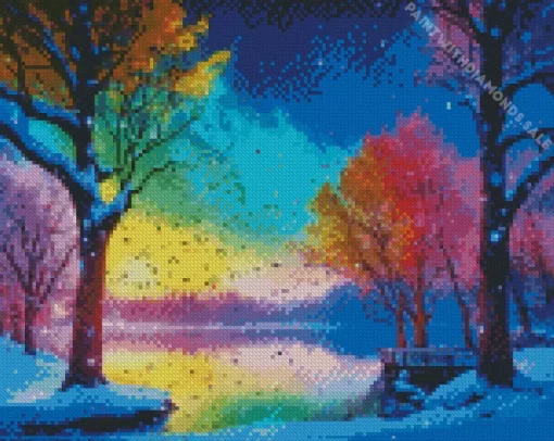 Aesthetic Frozen Lake Diamond Painting