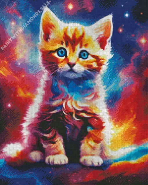 Aesthetic Galaxy Cat Art Diamond Painting