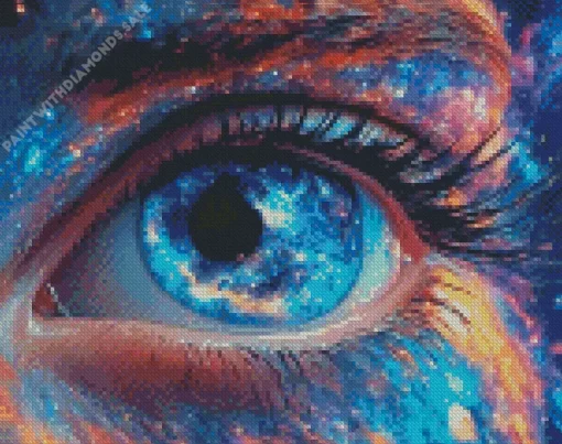 Aesthetic Galaxy Eye Diamond Painting