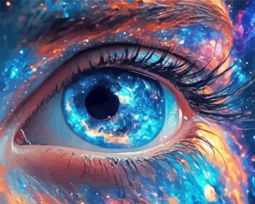 Aesthetic Galaxy Eye Diamond Painting