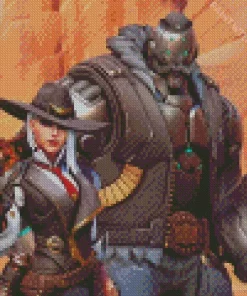 Ashe And Bob Diamond Painting