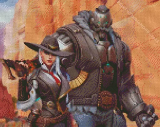 Ashe And Bob Diamond Painting