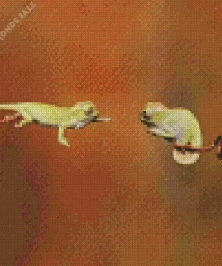 Babies Chameleon Diamond Painting