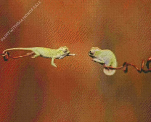 Babies Chameleon Diamond Painting