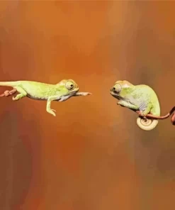 Babies Chameleon Diamond Painting