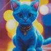 Baby Blue Cat Diamond Painting