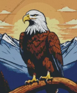 Bald Eagle Artwork Diamond Painting