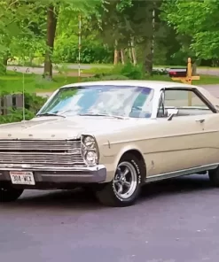 Beige Rare 1966 Ford Galaxie Diamond Painting