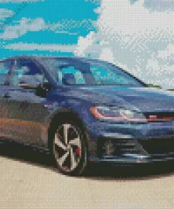 Black VW Golf Gti Car Diamond Painting