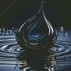 Black Water Drop Diamond Painting