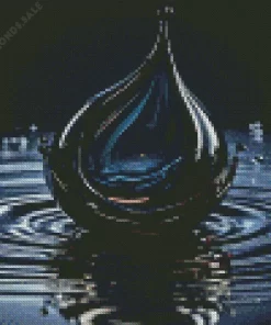 Black Water Drop Diamond Painting