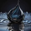 Black Water Drop Diamond Painting