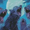 Black Werewolves Diamond Painting