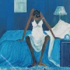 Black Woman Getting Out Of Bed Diamond Painting