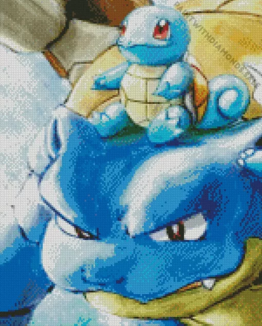 Blastoise And Squirtle Diamond Painting