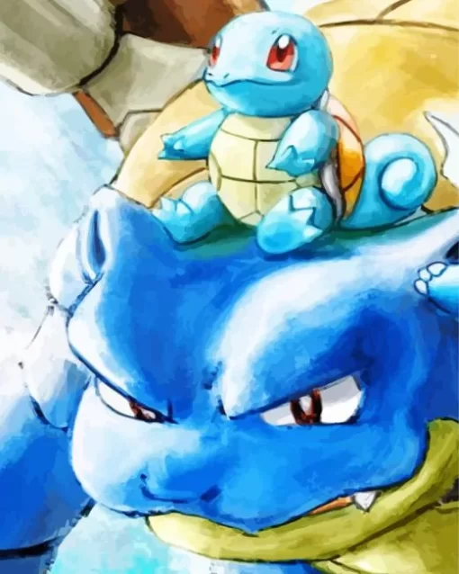 Blastoise And Squirtle Diamond Painting