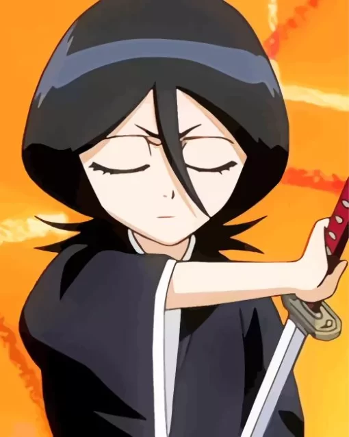 Bleach Anime Rukia Kuchiki Diamond Painting