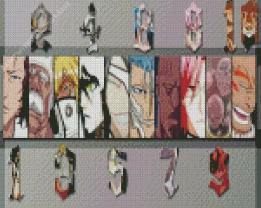 Bleach Arrancar Numbers Diamond Painting