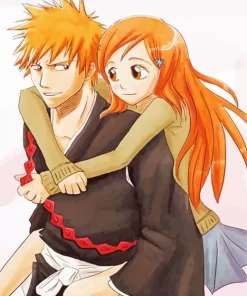 Bleach Ichigo Girlfriend Orihime Inoue Diamond Painting