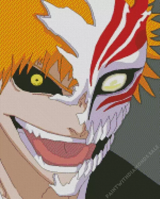 Bleach Ichigo Half Hollow Diamond Painting