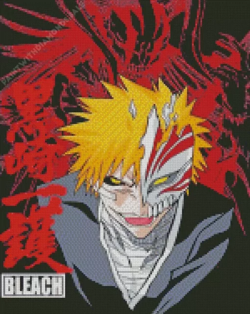 Bleach Ichigo Half Hollow Poster Diamond Painting