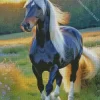 Blond Hair Horse Diamond Painting