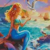 Blond Mermaid Diamond Painting