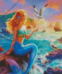 Blond Mermaid Diamond Painting